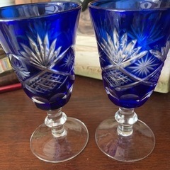 切子グラス　　2個セット　　新品