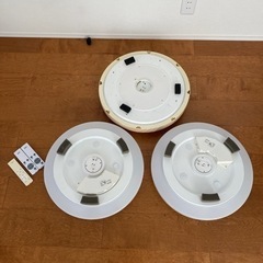 LEDシーリングライト　3個セット　リモコン付きの画像
