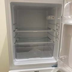 YAMAZEN2ドア冷凍冷蔵庫106L右開き474×495×1130の画像