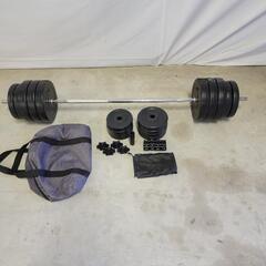 ウェイトトレーニングset　プレート合計49kg+リフティングバー
