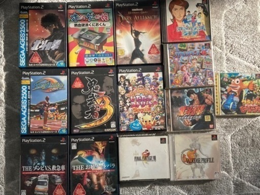 PS2本体+複数ソフト(画像の全部)