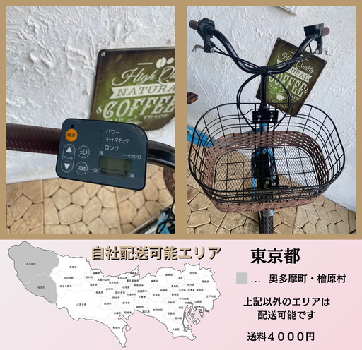 KD 電動自転車 ルイガノ パナソニック製モーター　前２０インチ／後ろ１８インチ