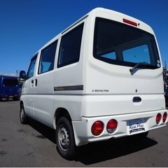 総額19.8万円 三菱 ミニキャブ CD 車検2年付き 機関良好 8万キロ台 ハイルーフ 純正ラジオの画像