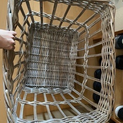 ニトリ 北欧風バスケット 大きめの画像