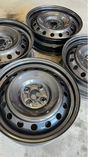 新車外し　トヨタ　ラクティス純正　16インチ　スチールホイール