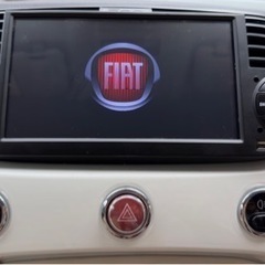 FIAT フィアット 500 ナビ ホワイト　スマホ ミラーリング バックカメラetc