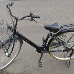 27インチ 🚲 中古 自転車 12800円 🔁6段切替 🔑鍵新品...