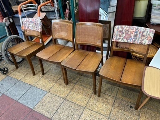 浜本工芸　ダイニング椅子四つセット