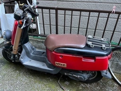 パーツ取 ヤマハVOX 原付 現状販売 自走▲ USB電源リアキャリア付　最終お値下げ