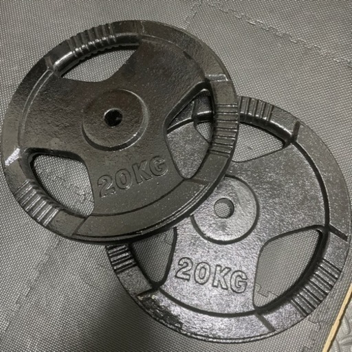 29mm 穴あきプレート 20kg 2枚セット バーベル用