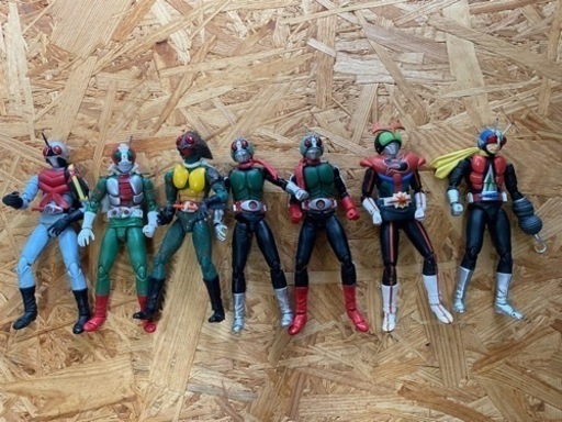 【ジャンク】仮面ライダー 昭和ライダー7体セット（S.H.フィギュアーツ）