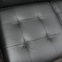 三人掛け ウッドフレームソファ オットマン付き【モノ市場安城店】125の画像