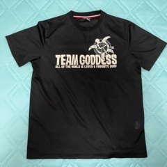 TEAM GODDESS ②Tシャツ黒 L