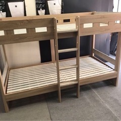 2段ベッド　北欧　耐震　耐荷重　シングル　カントリー　大川家具　...