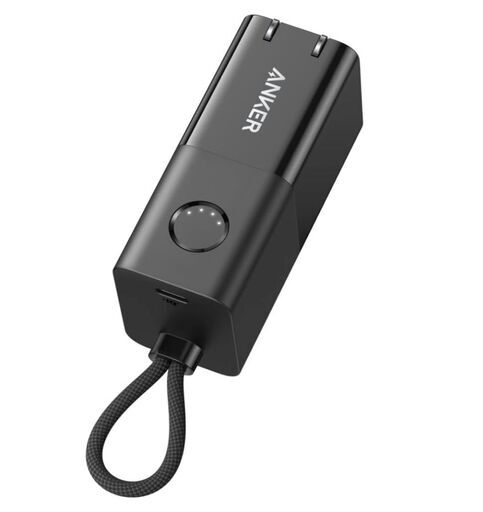 【新品未使用品】Anker 511 Power Bank (PowerCore Fusion 30W) (モバイルバッテリー 5000mAh 30W出力 コンセント一体型)