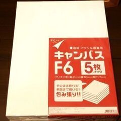 包み張りF6キャンバス(油、アクリル画兼用)5枚