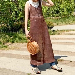 新品未使用　DOUX ARCHIVES  透かし柄ニットキャミワ...