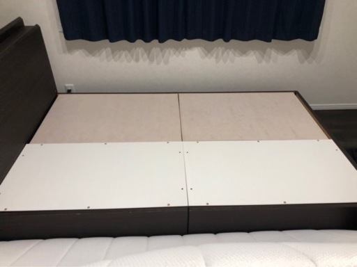 ニトリ　セミダブルベッド　マットレス付き