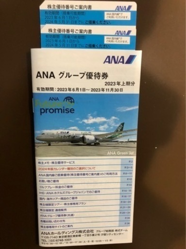 ANA(全日空）株主優待券　2枚