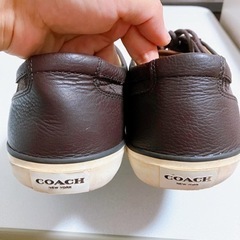 COACH メンズ コーチ キャンパスローカット スニーカー ブラウンの画像