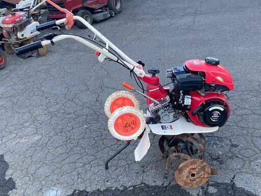 軽トラ貸せます 初期不良対応 整備済 オイルシール新品 ラビット 耕運機 PR3200 簡易うね立てパネルと移動輪付 3馬力 前2/後