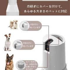 【新品】ペット バリカン 犬 猫 バリカン 4in1 静か コードレス  USB充電式 電動爪やすり 爪研ぎ LEDディスプレイ 軽量 低騒音 替え刃 セルフトリミングの画像