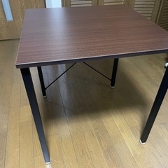 【訳あり】サンワダイレクト シンプルワークデスク　ブラウンの画像