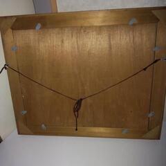 美品  アンティーク額縁と油絵①の画像