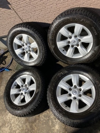 半額値下げ‼️【バリ溝20年製】プラド ランクルプラド ヨコハマ ジオランダーAT G015 150中期 トヨタ純正ホイール タイヤ セット 265/65r17 7.5J +25 ハイラックス サーフ FJクルーザー ランドクルーザープラド