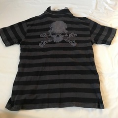 古着　ポロシャツ　2枚セット　黒　緑　ボーダー　オーシャンパシフィック　オシャレの画像