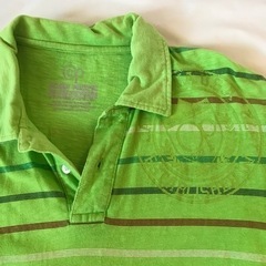 古着　ポロシャツ　2枚セット　黒　緑　ボーダー　オーシャンパシフィック　オシャレの画像