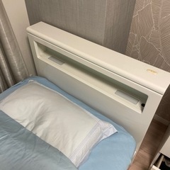 シングルベッド　寝具付きの画像