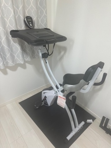 折り畳みフィットネスバイク　テーブル付き　ALINCO