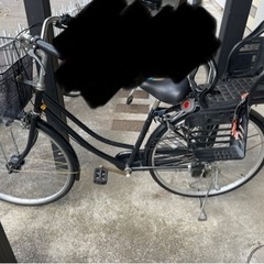 無料　26インチ　チャイルドシート付き　ママチャリ　