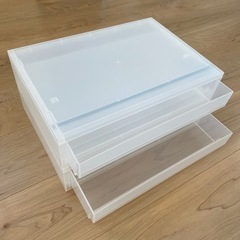 無印良品の書類収納　美品　2段