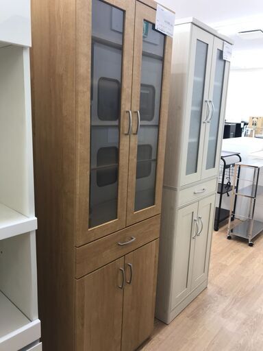 ★ジモティ割あり★ ニトリ 食器棚 ナチュラル H180×W58.5×D40 クリーニング済み KJ2626
