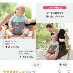 ヒップシート&チェアベルトのセット★1歳児好適の画像