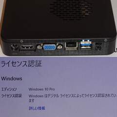 ■小型ファンレスPC miniPC 2.00GHz 4コア Windows10■の画像
