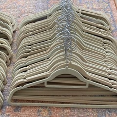 引き渡し決定済:ハンガー約100本セット　ニトリ/スリーコインなどの画像