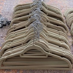 引き渡し決定済:ハンガー約100本セット　ニトリ/スリーコインなどの画像