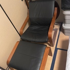 IKEA POANG ポエング オットマン 交換マット付き