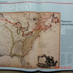 米国歴史地図帳(英文)の画像