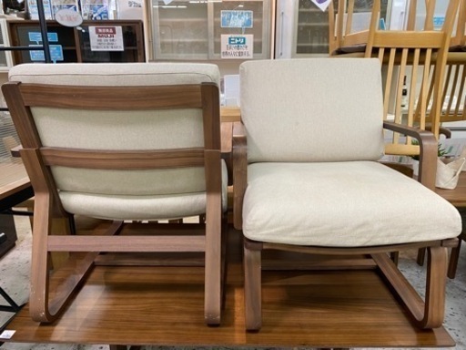 【愛品館 江戸川店】MUJI（無印良品）ダイニングテーブル3点セット ID:152-008728-007