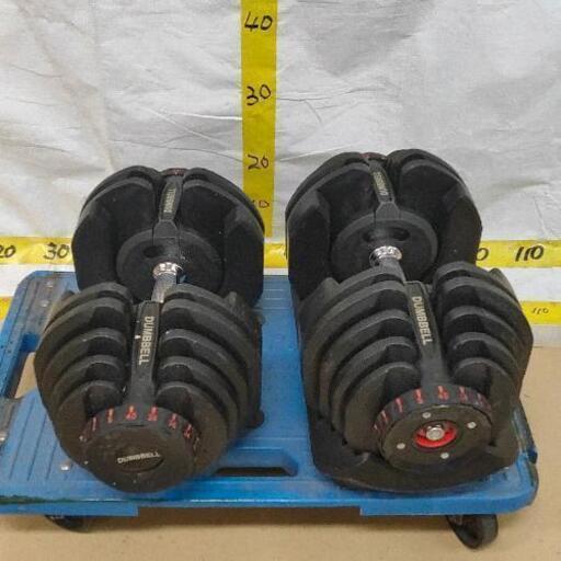 0826-048 可変式ダンベルセット ※片方のみトレイ付き