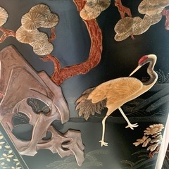 木製の、ついたて　　　中古の画像