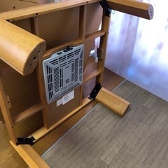 譲渡済 こたつ　おこた　テーブル　木目調の画像