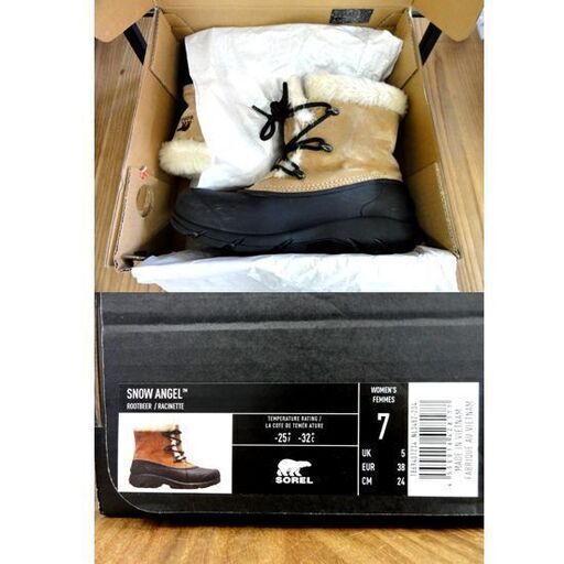 SOREL  ANGEL ウインターブーツ 24cm（US7 UK5）キャメル NL3482-234 スノーエンジェル ソレル 札幌市 中央区 南12条