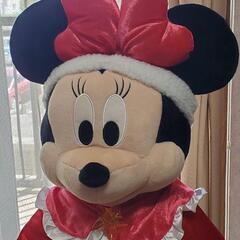 ディズニー ミニー クリスマスオーナメントくじ ビッグぬいぐるみ 人形  サンタクロースの画像