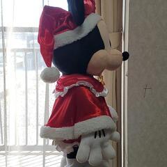 ディズニー ミニー クリスマスオーナメントくじ ビッグぬいぐるみ 人形  サンタクロースの画像