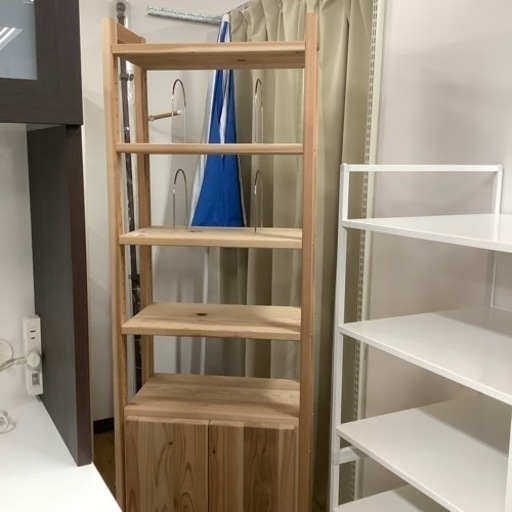 アウトレット品　国産杉ディスプレイ本棚【トレジャーファクトリーラパーク岸和田店】